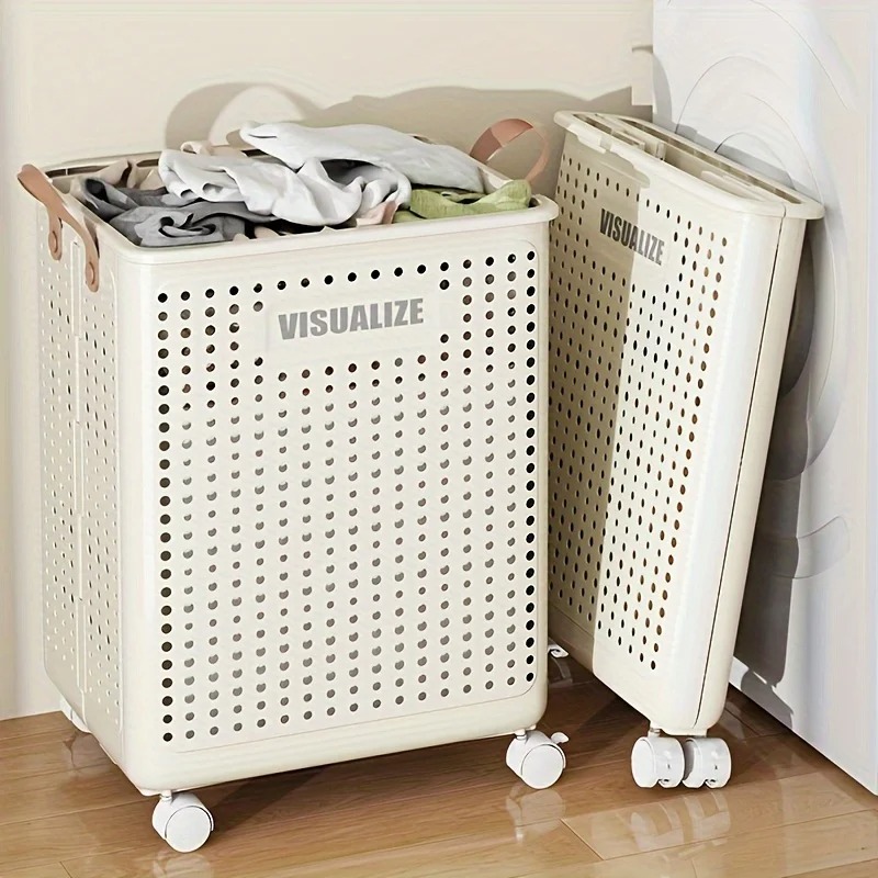 Furniture Hardware Products - Extra Large Wheeled Folding Laundry Basket
