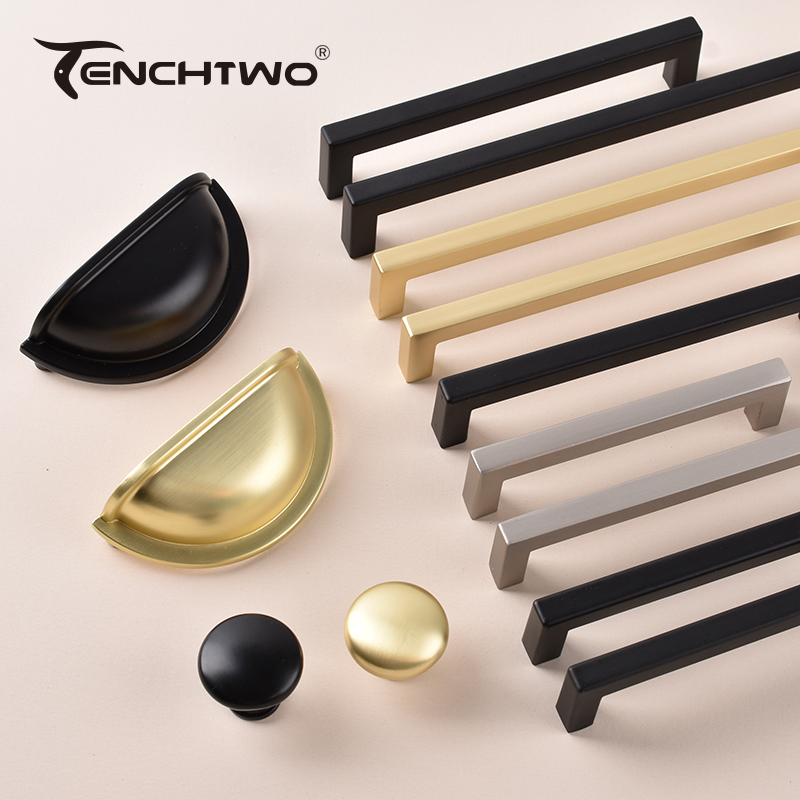 Nordic Style Black/Gold Kitche - Drawer Pull Gold recension och pris