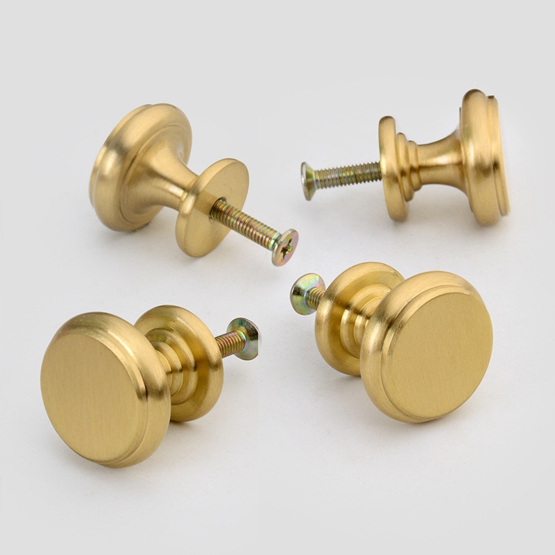 Brass Knobs Cabinet Handles Ki - Drawer Pull Gold recension och pris