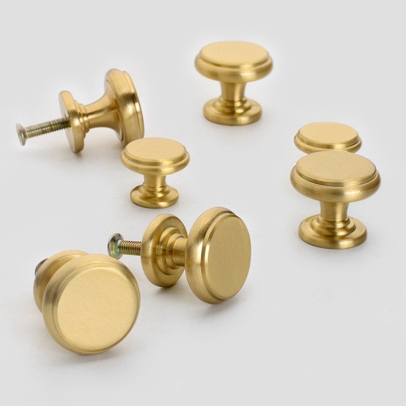 Brass Knobs Cabinet Handles Ki - Drawer Pull Gold recension och pris