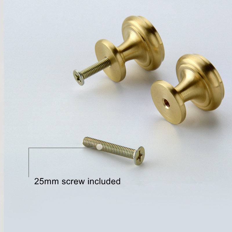 Brass Knobs Cabinet Handles Ki - Drawer Pull Gold recension och pris