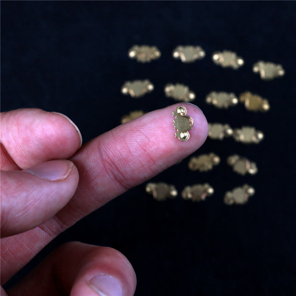 20pcs Dollhouse Miniature 1:12 - Drawer Pull Gold recension och pris
