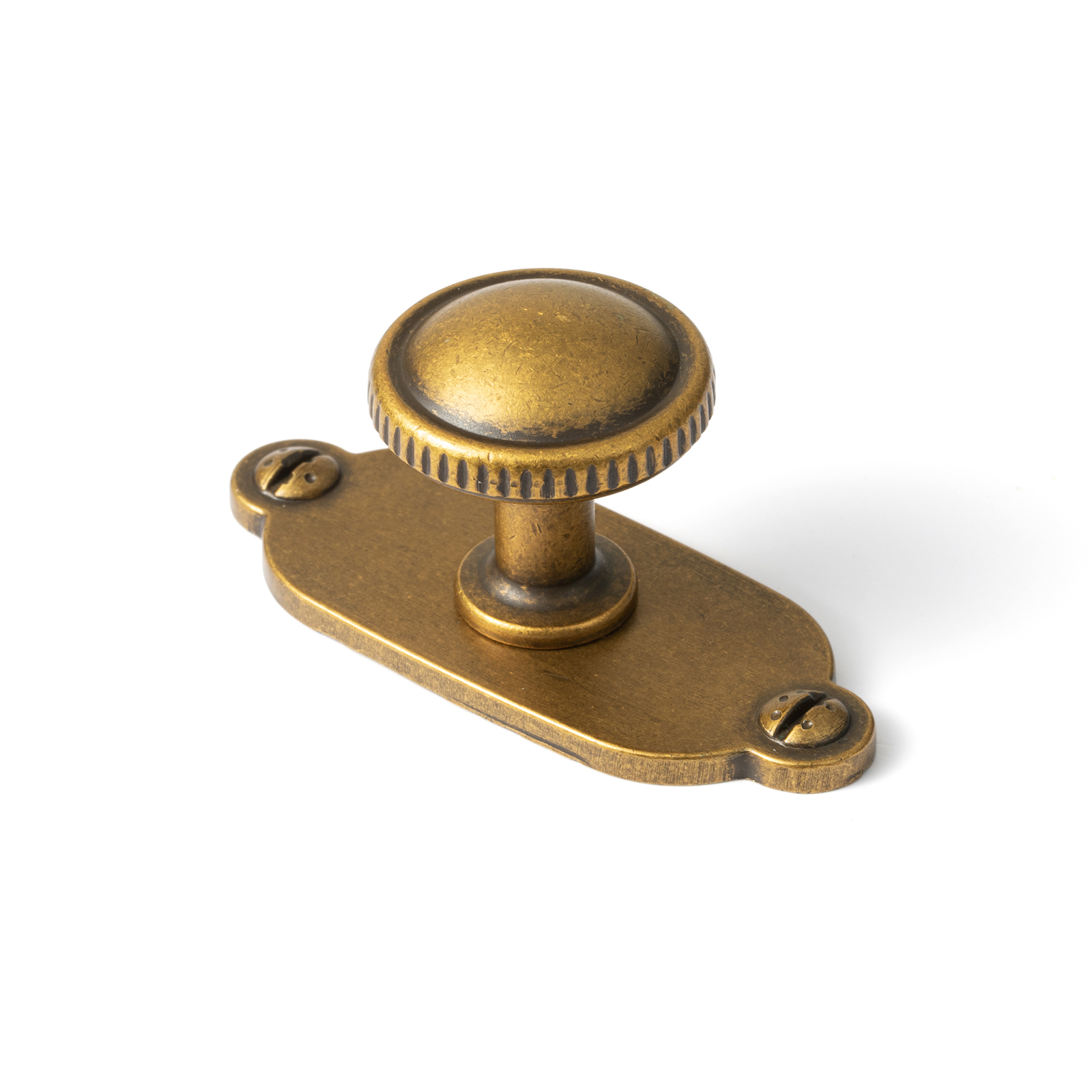 6Pack Antique Brass Cabinet Kn - Furniture Hardware With Backplate recension och pris
