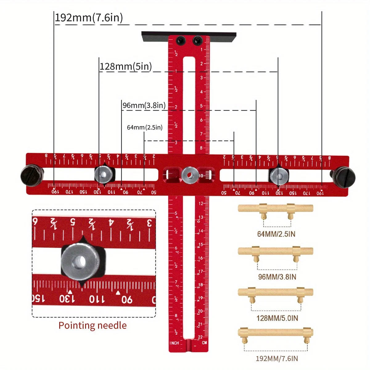 Aluminum Cabinet Handle Jig Ad - Furniture Hardware Design recension och pris