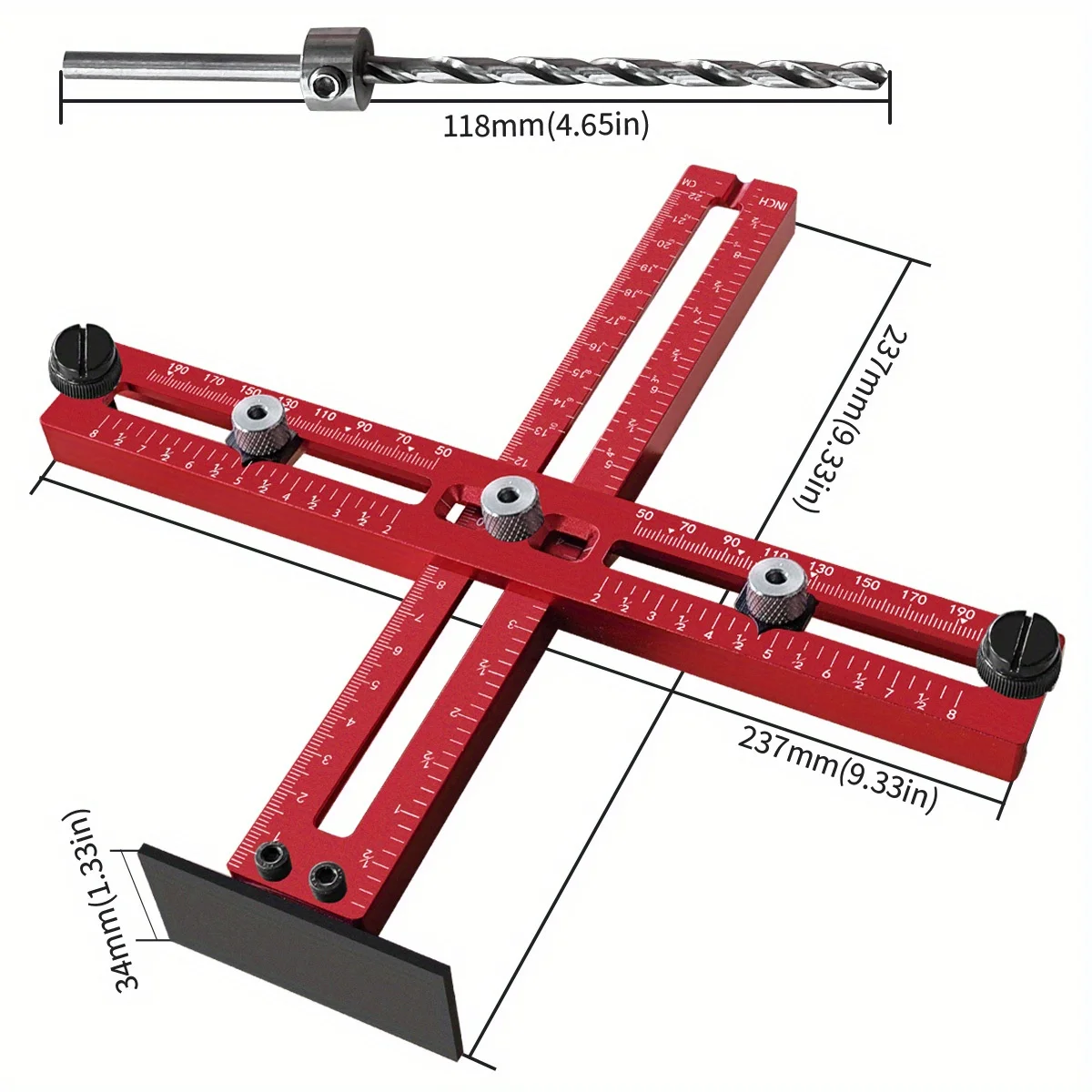 Aluminum Cabinet Handle Jig Ad - Furniture Hardware Design recension och pris