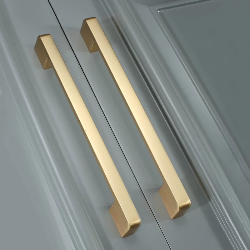 Gold Brushed Cupboard Cabinet  - Drawer Pull Gold recension och pris