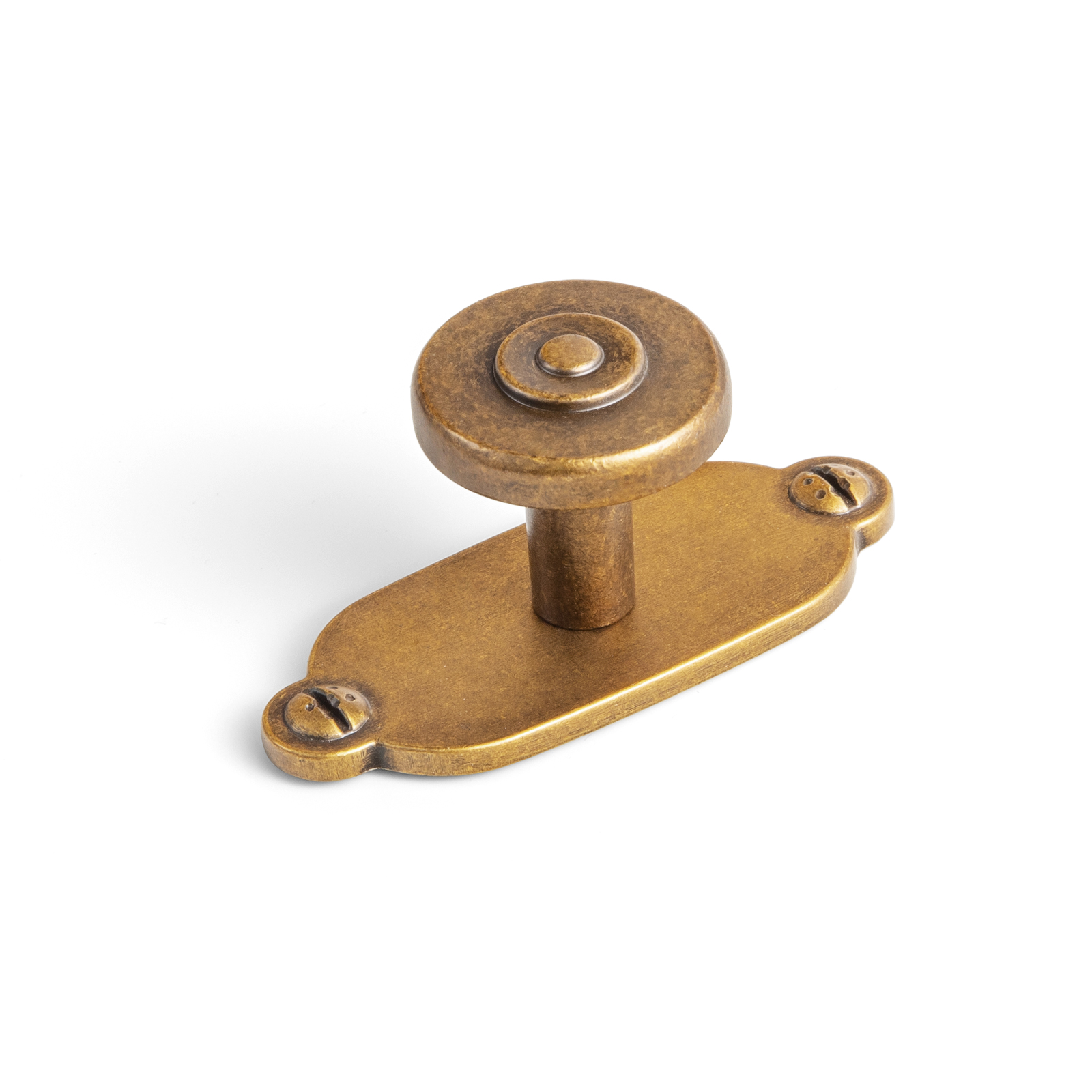 6 Pack Antique Brass Cabinet K - Furniture Hardware With Backplate recension och pris